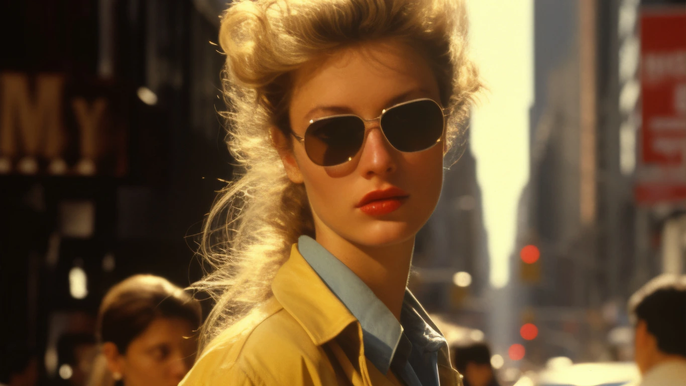 Design ohne Titel-10 Frau mit Old Money Style Brille.
