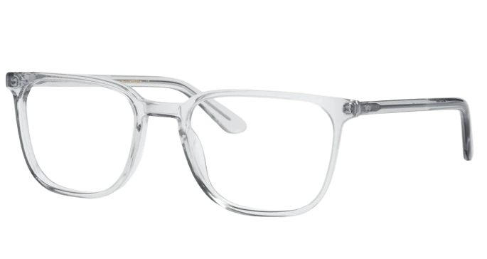 Transparente Brille.